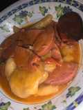 Domplines con salami guisado 🇩🇴