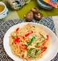 Simple Way Make Recipe Shiitake powder adds the Umami taste - fried rice noodles with plenty of chicken that is Really Delicious, So Delicious}