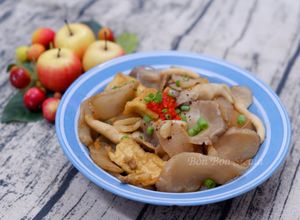 Hình của món Củ Cải Muối Kho Đậu Hũ Chay.