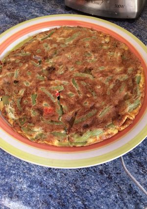 Una foto de Tortilla de porotos verdes