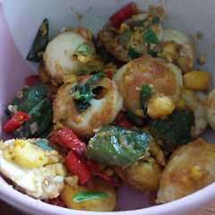 A picture of Tumis Telur rebus - goreng.