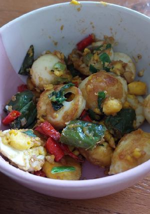 Foto resep Tumis Telur rebus - goreng