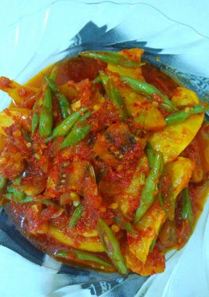 Foto resep Sambal kentang buncis ikan asin👌