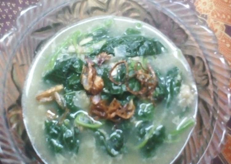 Resep Bobor bayam yang Lezat