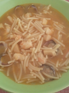 Una foto de Sopa rápida de pescado