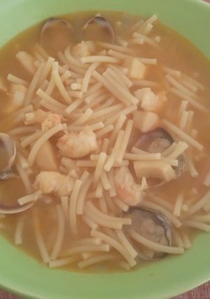 Una foto de Sopa rápida de pescado