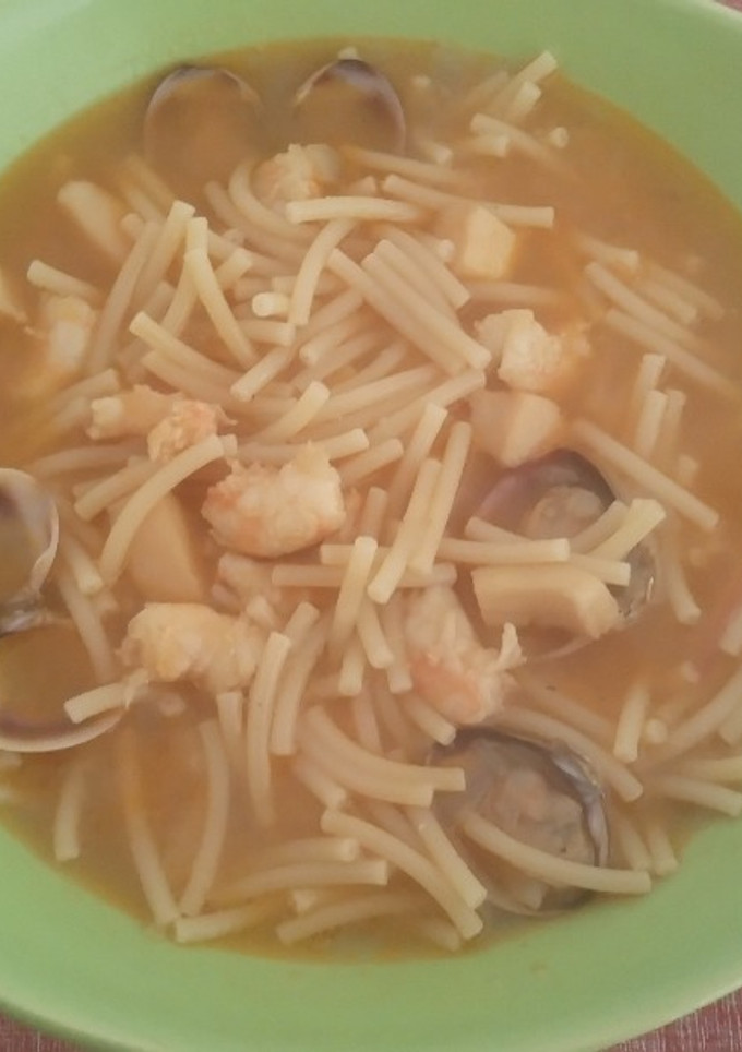 Una foto de Sopa rápida de pescado