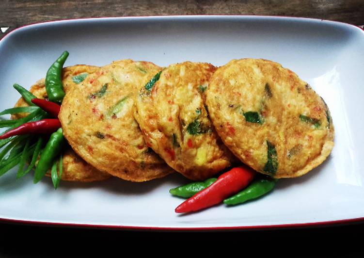 Resep Dadar Tahu Pedes | spicy tofu omelet yang mudah