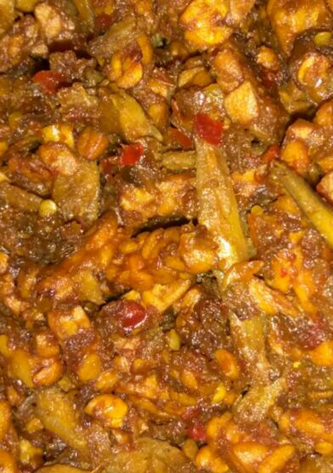 Foto resep Sambel teri tempe
