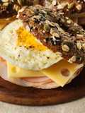 🥯🍳Bagels LQH 🍳 Sándwich lomo, queso y huevo 🍳🥯