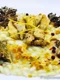 Risotto ai Carciofi con Pesce Persico e Bottarga – Gluten Free