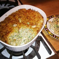A picture of Broccoli Herb Mac & Cheese Bake.
