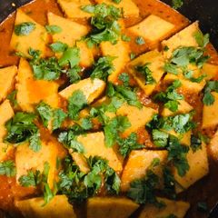 Dhaaba Style Dhokli nu Shaak A picture of Dhaaba Style Dhokli nu Shaak.