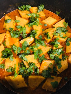 A picture of Dhaaba Style Dhokli nu Shaak.