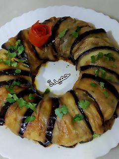 صورة لوصفة غراتان بطاطا وباذنجان