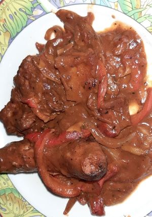 Una foto de Chorizos a la pomarolla (al disco o a la olla)