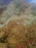 Pollo al Curry y ensalada rusa
