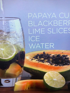 Una foto de Infusión Papaya-Frambuesas-Limón
