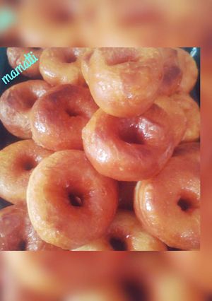 Foto resep Donat santan glaze
