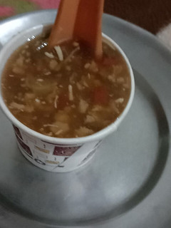 A picture of Hot and sour Soup.