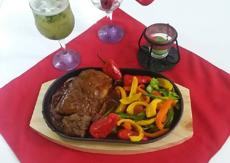 Recipe of Any-night-of-the-week Beef steak with vegetables