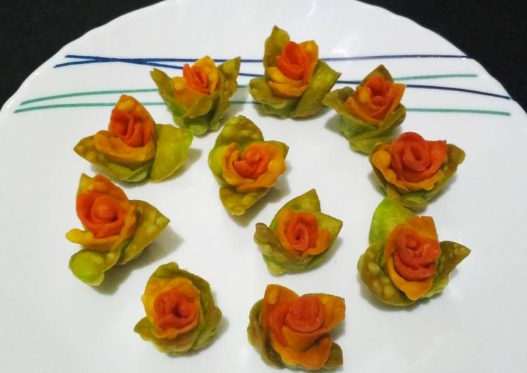 How to Make Any-night-of-the-week Colourful Flower Namkeen