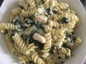 Una foto de salsa bechamel para pasta