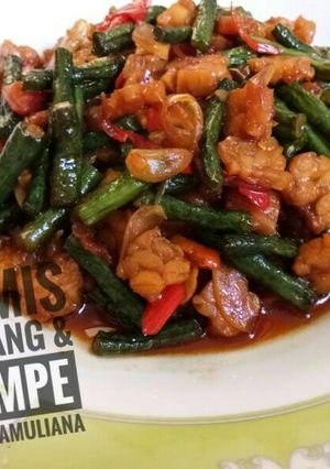 Foto resep Tumis Kacang & Tempe Sederhana
