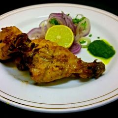 Kesari murg tangdi kabab A picture of Kesari murg tangdi kabab.