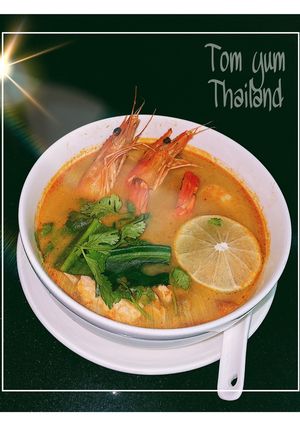 Hình của món Tomyum - Súp Tomyum Thái Lan.