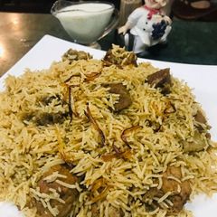 Beef pulao A picture of Beef pulao.