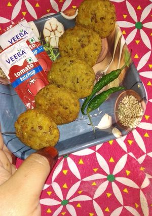 A picture of Sprouted moong cutlet.