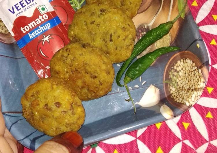 Sprouted moong cutlet