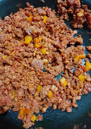 Una foto de Chorizo con pimiento