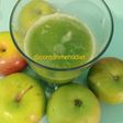 Jus apel malang sawi hijau