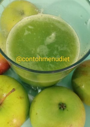 Foto resep Jus apel malang sawi hijau