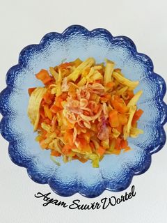 Foto resep Ayam Suwir Wortel (MPASI 21 Bulan)