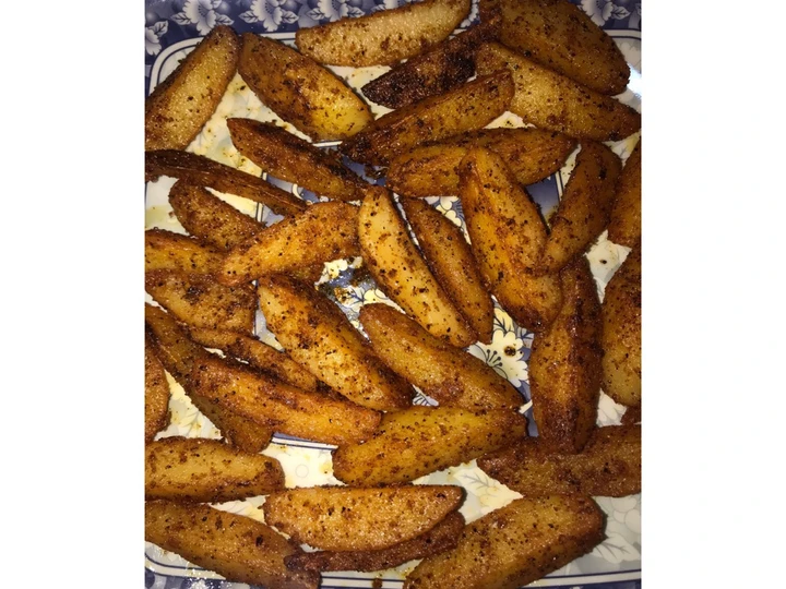 Recipe Spicy potato wedges which Delicious