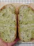 Flaxseeds Pandan Swirl Sourdough Bread