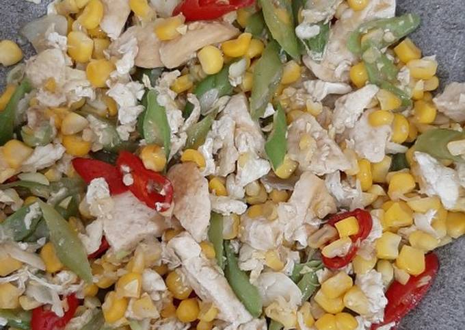Resep Tumis buncis jagung yang Enak