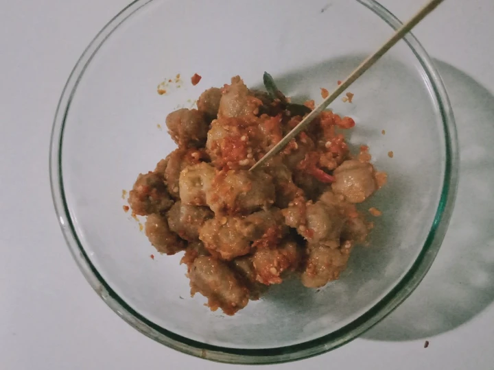 Langkah Mudah untuk Menyiapkan Resep Pentol judes/ pentol mercon(Pentol pedas) yang Bisa Manjain Lidah Anti Ribet, Lezat