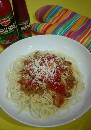 Foto resep 11. Cheesy BBQ Spaghetti
