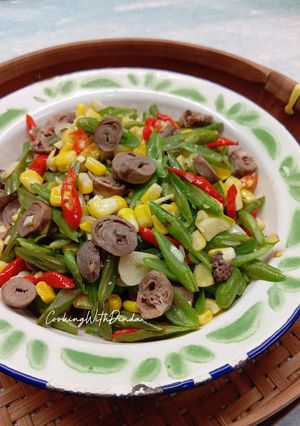 Foto resep Tumis Buncis Jagung Jantung Ayam