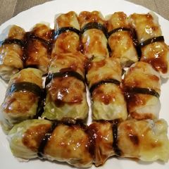 Cabbage Roll Tied w/ Seaweed A picture of Cabbage Roll Tied w/ Seaweed.