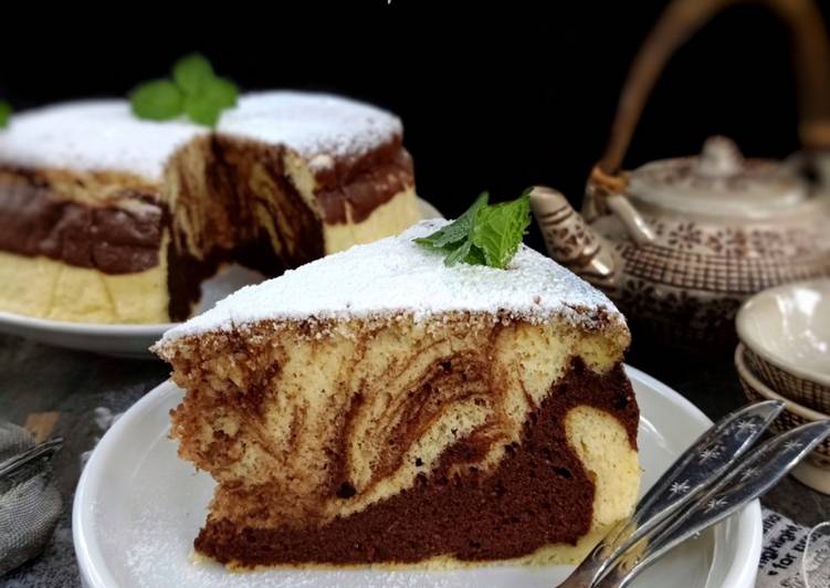 Chocolate Marble Japanese Cheese Cake