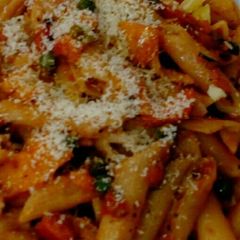 A picture of Italian Penne Pasta.