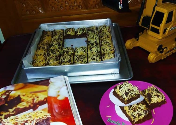 🌸Choco Cheese Chewy Brownies