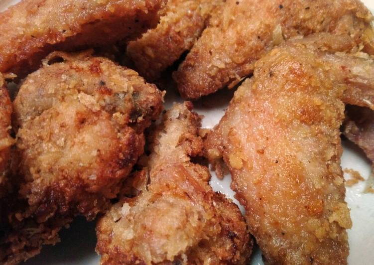 Crispy Chicken Wings (Shallow Frying Method)