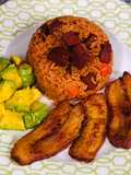 Locrio de salami Dominicano