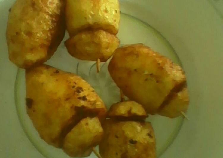 Steps to Make Super Quick Homemade Potatoes wit mince meat